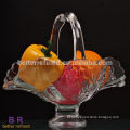 Clear Pressed Glass Wedding Basket